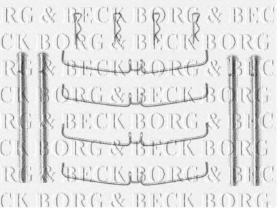 BORG & BECK bbk1195 -  Комплектующие, колодки дискового тормоза